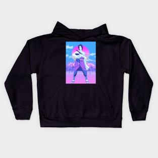 Sasuke vaporwave Kids Hoodie